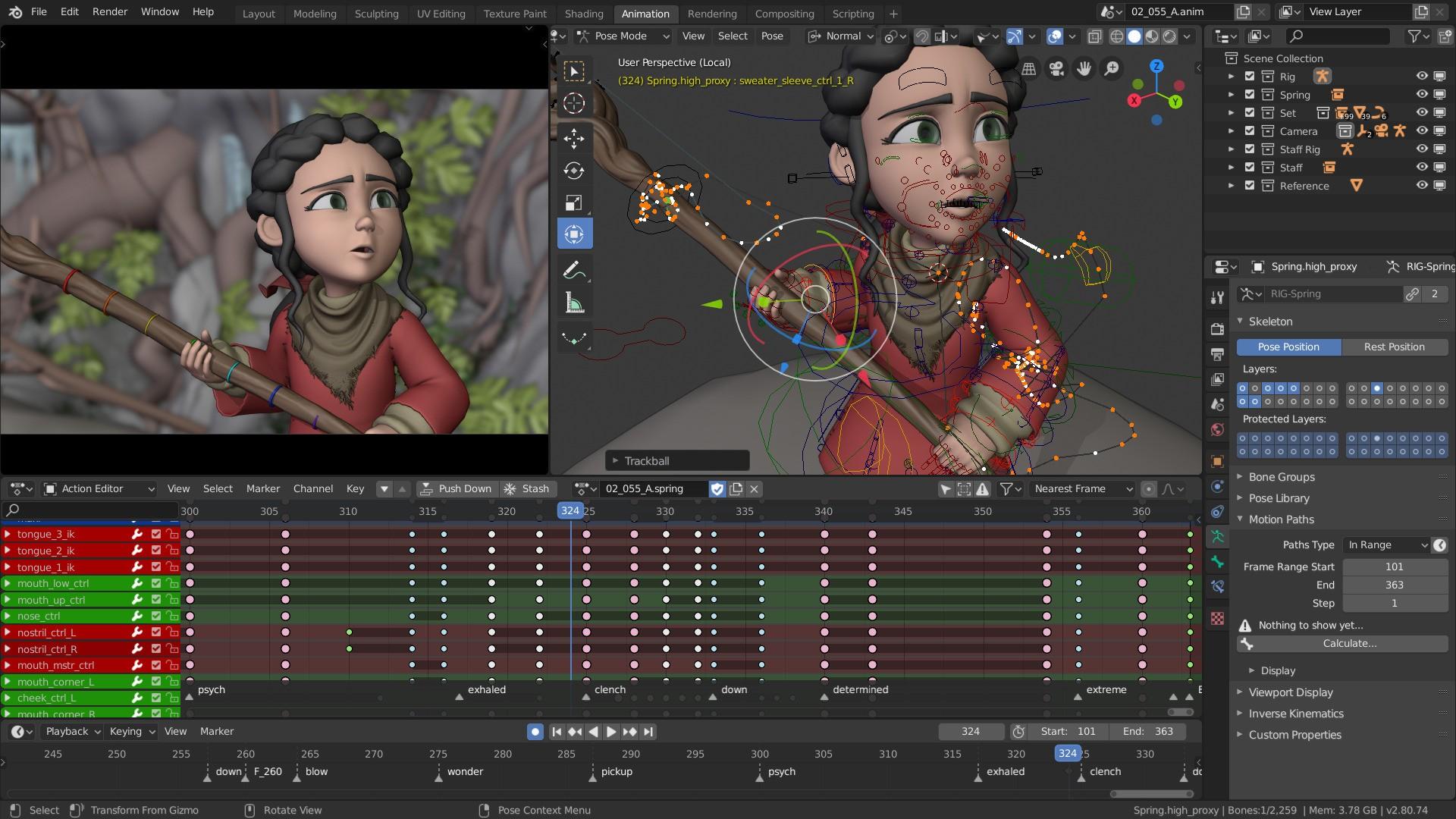 3D character render